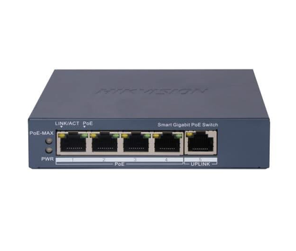 Hikvision Hikvision DS-3E1505P-EI, 5-Port Smart Switch mit 4x PoE, 1000Mb/Gigabit