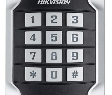 Hikvision Hikvision DS-K1104MK, Vandaalbestendige kaartlezer met codetoetsen, MiFare