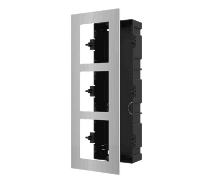 Hikvision Hikvision DS-KD-ACF3/S Inbouwframe 3 modules RVS