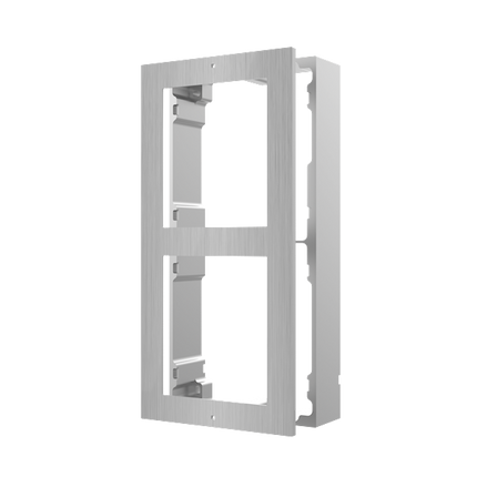 Hikvision Hikvision DS-KD-ACW2/S, modulare Gegensprechanlage, Aufputzrahmen 2 Module Edelstahl