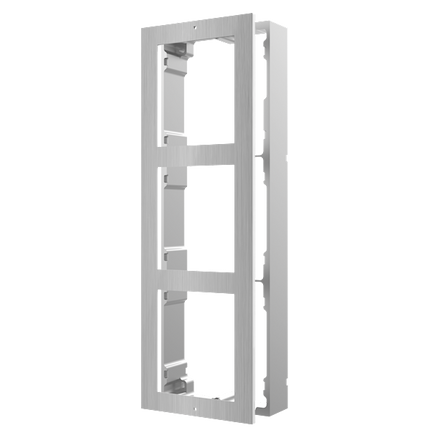 Hikvision Hikvision DS-KD-ACW3/S modulare Gegensprechanlage Aufputzrahmen 3 Module Edelstahl