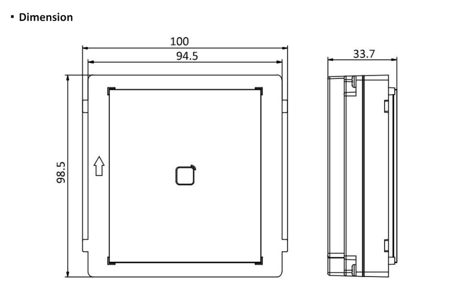 Hikvision Hikvision DS-KD-E, Module Intercom, Card Reader EM
