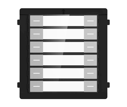 Hikvision Hikvision DS-KD-K12/S RVS Beldrukker met 12 knoppen