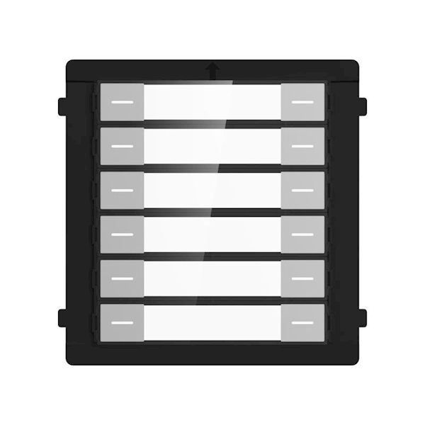 Hikvision Hikvision DS-KD-K12/S RVS Beldrukker met 12 knoppen