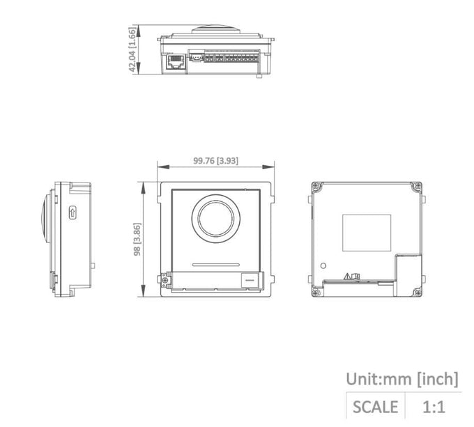 Hikvision Hikvision DS-KD8003-IME1 (B) Buitenpost Cameramodule