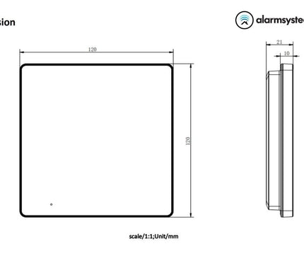 Hikvision Hikvision DS-KH6110-WE1 Station intérieure avec écran 4,3 pouces PoE/12v WiFi