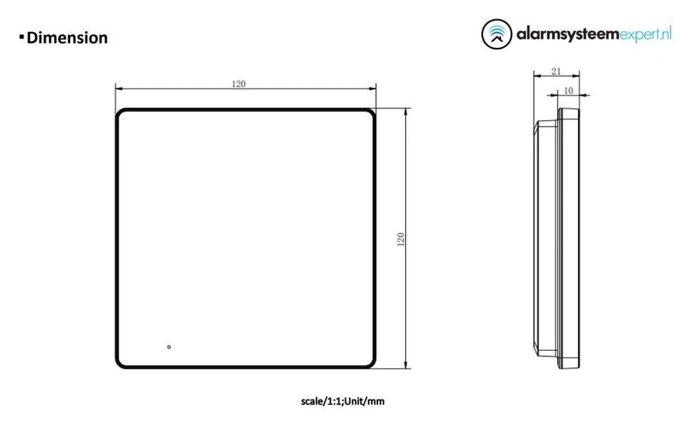 Hikvision Hikvision DS-KH6110-WE1 Innenstation mit 4,3-Zoll-Bildschirm PoE/12v WiFi
