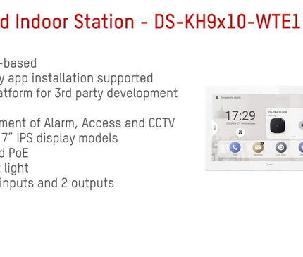 Hikvision Hikvision DS-KH9510-WTE1(B) All-in-one Indoor Station 10.1 Inch Android DEMO