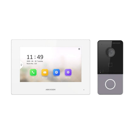 Hikvision Hikvision DS-KIS603-P(B) Video intercom kit 1 Video doorbell 1 Indoor station 7