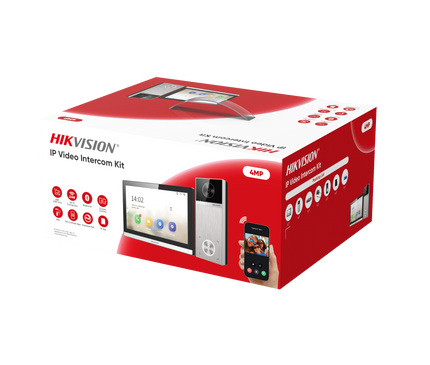 Hikvision Hikvision DS-KIS611-S, Video-Intercom kit DS-KH6350-WTE1, DS-KV6114-MWBE1