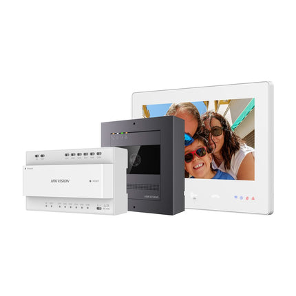 Hikvision Hikvision DS-KIS704EY Video intercom 2-Wire Full HD Aluminum 2-Wire Set
