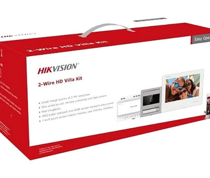 Hikvision Hikvision DS-KIS704EY Interphone vidéo 2-Wire Full HD Aluminium 2-Wire Set