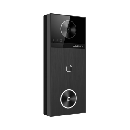 Hikvision Hikvision DS-KV6114-WBE1, Sonnette vidéo 4MP, WiFi/PoE, slot Micro SD, angle de vue 150gr