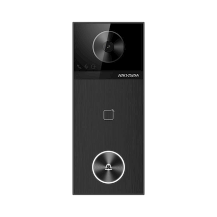 Hikvision Hikvision DS-KV6114-WBE1, Sonnette vidéo 4MP, WiFi/PoE, slot Micro SD, angle de vue 150gr