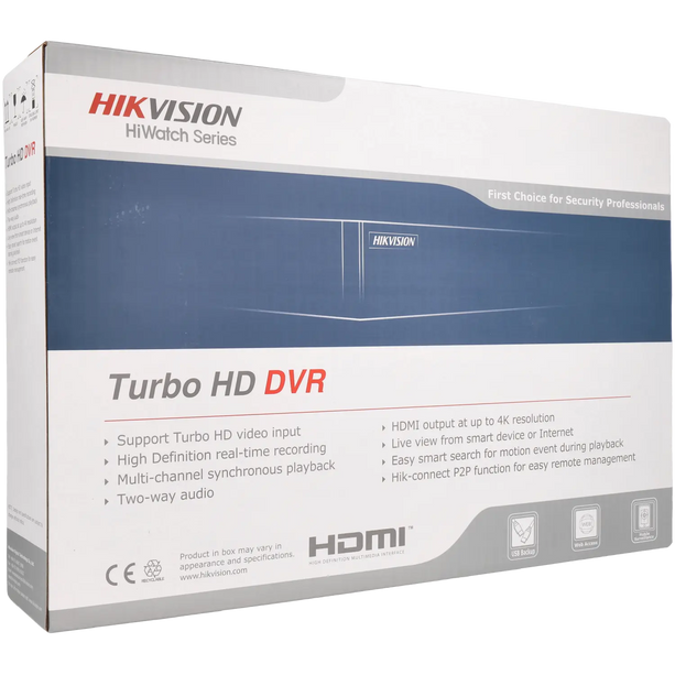 Hikvision Hikvision HWD-7104MH/T, 4 kanaals Turbo HD recorder 4K