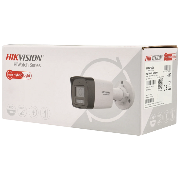 Hikvision Hikvision HWI-B140HA-LUC, 4Mp 2.8mm mini Bullet, Ingebouwde microfoon