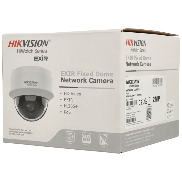 Hikvision Hikvision HWI-D121H-C, 2MP Dome Kamera 2.8mm, PoE, 20m IR