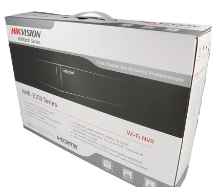 Hikvision Hikvision HWN-2108MH-W, 8 Kanaals WiFi NVR, Zonder PoE, Max 4MP camera's