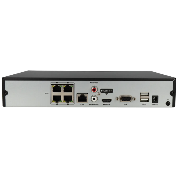Hikvision Hikvision HWN-4104MH-4P, 4 Channel 8Mp/4K NVR, 4x PoE