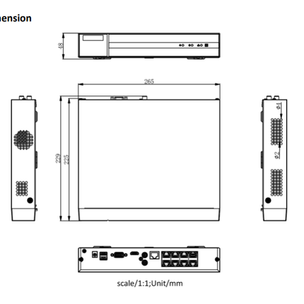 Hikvision Hikvision HWN-4108MH-8P, 8 Kanal 8Mp/4K NVR, 8x PoE