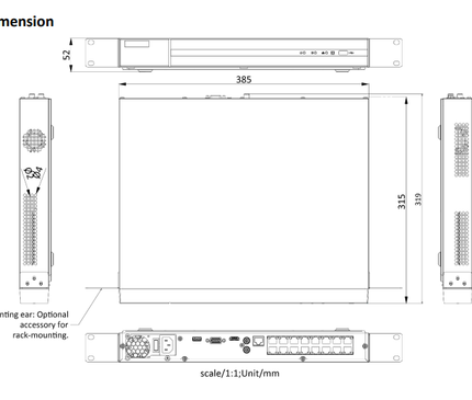 Hikvision Hikvision HWN-4216MH-16P, 16 Kanaals 8Mp/4K NVR, 16x PoE