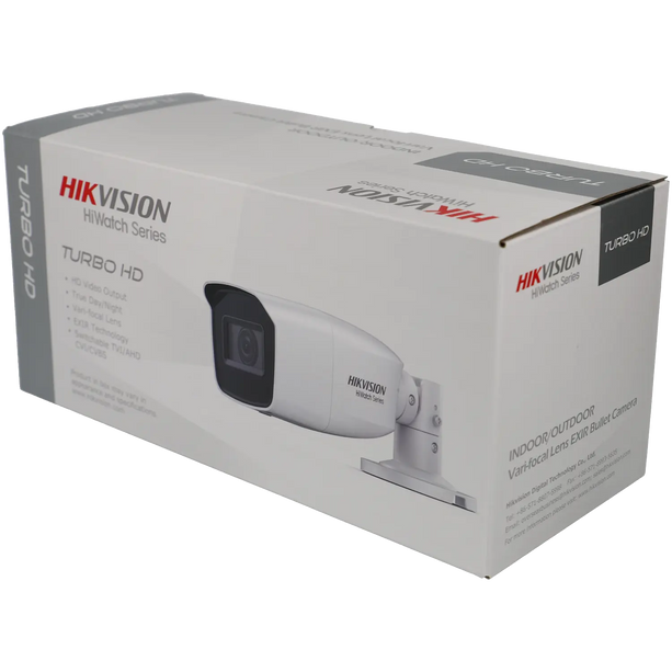 Hikvision HWT-B320-VF, 2MP Motor Zoom 2.8-12mm lens, bullet camera, 40m IR, 4 in 1 video output coaxial