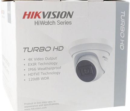 Hikvision HWT-T281-M, 8MP/4K, Mini caméra à tourelle, IR, sortie vidéo coaxiale 4 en 1