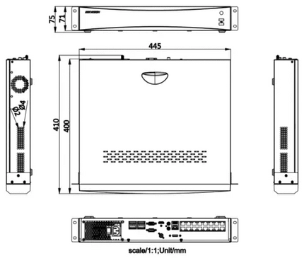 Hikvision Hikvision iDS-7716NXI-M4/16P/X, DeepinMind NVR 16-kanaals PoE, IP-camera tot 32 MP