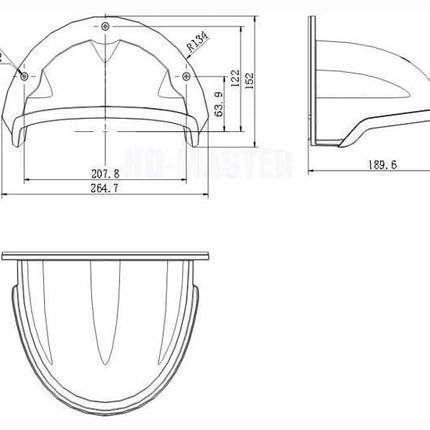Hikvision Hikvision Capot de pluie DS-1250ZJ pour caméras dôme