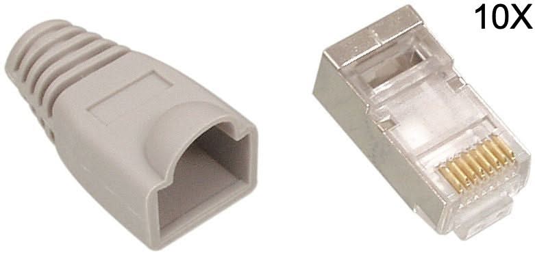 Hikvision Hikvision RJ45 Connector CAT5 UTP Set 10 Pieces (Solid cable)