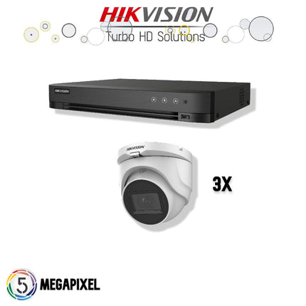 Hikvision Hikvision Turbo HD Set | 3x Eyeball | 5 Megapixel