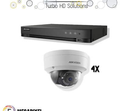 Hikvision Hikvision Turbo HD Set | 4x Dome | 5 Megapixel |