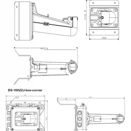 Hikvision Hoeksteun DS-1602ZJ Corner