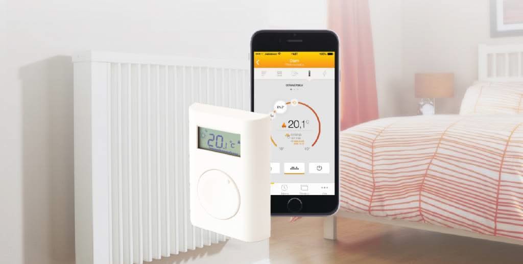 Jablotron JA-110TP, BUS-bedrade thermostaat