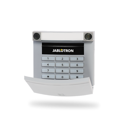 Jablotron JA-113E-GR BUS-Code-Bedienfeld mit RFID und Tastatur grau