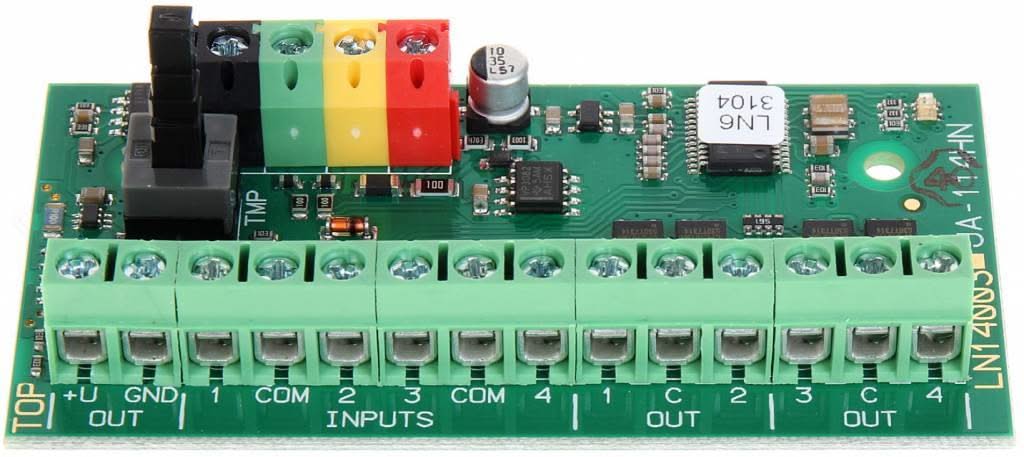 Jablotron JA-114HN BUS aansluitmodule met 4 in- en uitgangen