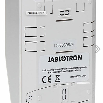 Jablotron JA-150P Draadloze mini PIR