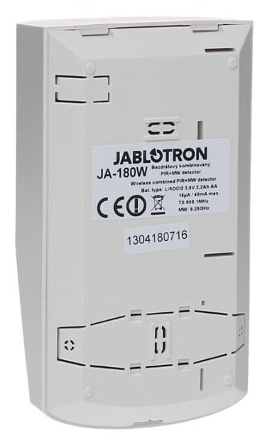 Jablotron JA-180W Draadloze PIR en MW detectie