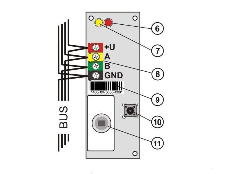 Jablotron JA-110P BUS Détecteur de mouvement PIR - ECO
