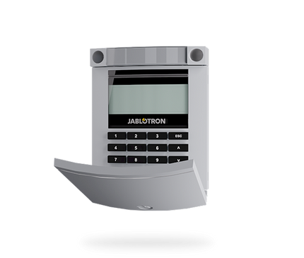 Jablotron Jablotron JA-114E-GR, panneau de contrôle à code BUS avec LCD, clavier et RFID gris