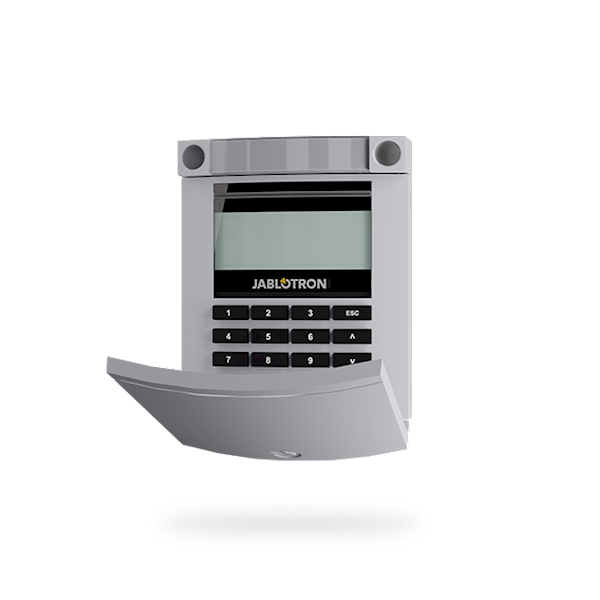 Jablotron Jablotron JA-114E-GR, BUS codebedienpaneel met LCD, toetsenbord en RFID grijs