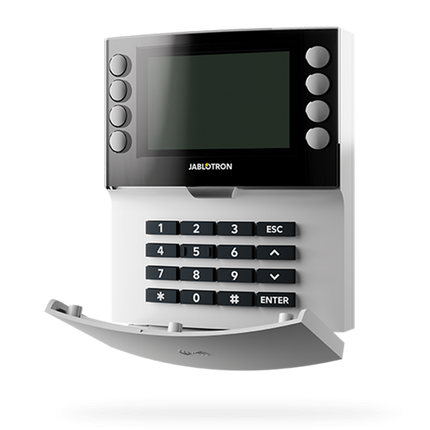 Jablotron Jablotron JA-115E-WH, Wired control panel with keypad, LCD and RFID reader