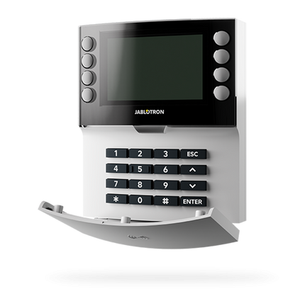Jablotron Jablotron JA-115E-WH, Wired control panel with keypad, LCD and RFID reader