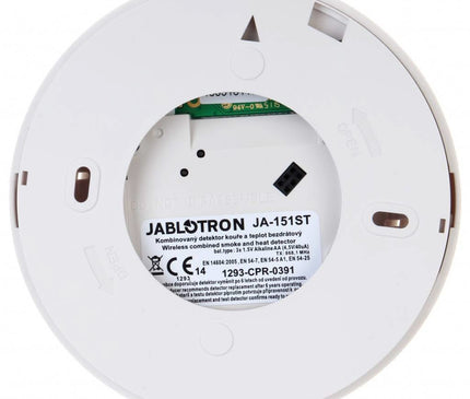 Jablotron Jablotron JA-151ST-A Draadloze rook- en hittedetector met dubbele sirenefunctie (inbraak en brandalarm)