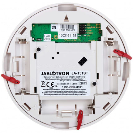 Jablotron Jablotron JA-151ST-A Wireless smoke and heat detector with dual siren function (burglar and fire alarm)