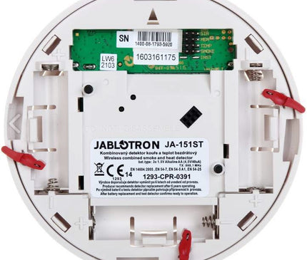 Jablotron Jablotron JA-151ST Draadloze brand- en hitte detector met sirene