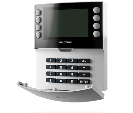 Jablotron Jablotron JA-155E Draadloos toetsenbord met display en RFID-lezer WIT