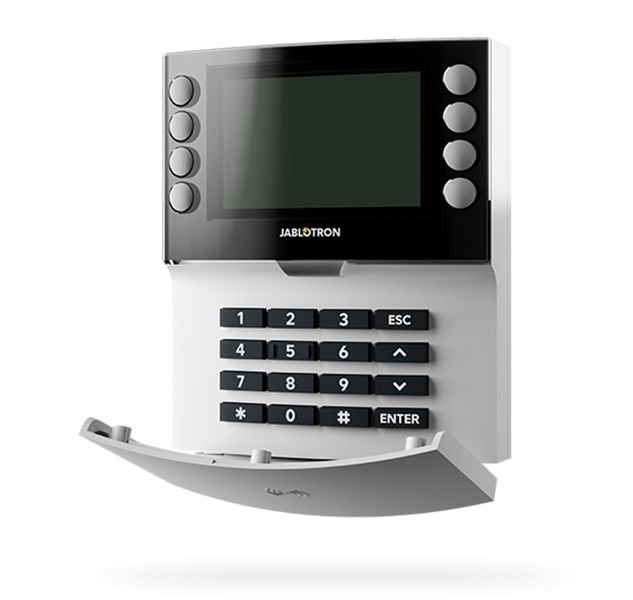 Jablotron Jablotron JA-155E Draadloos toetsenbord met display en RFID-lezer WIT