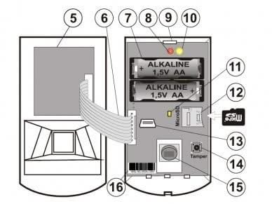 Jablotron Jablotron JA-160PC Détecteur de mouvement PIR sans fil avec caméra photo intégrée