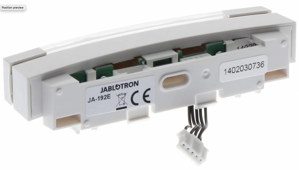 Jablotron JA-192E Segment de contrôle pour panneaux de contrôle à code